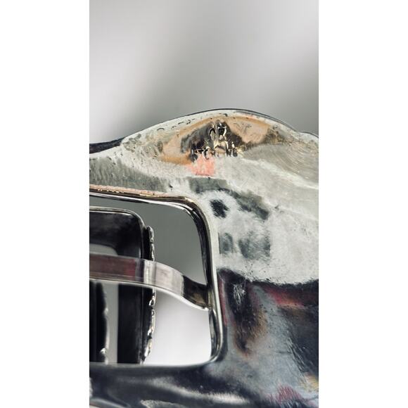 CR Navajo American Sterling Silver Ranger Belt Buckle Gilbert Ortega Galleries - Picture 5 of 13